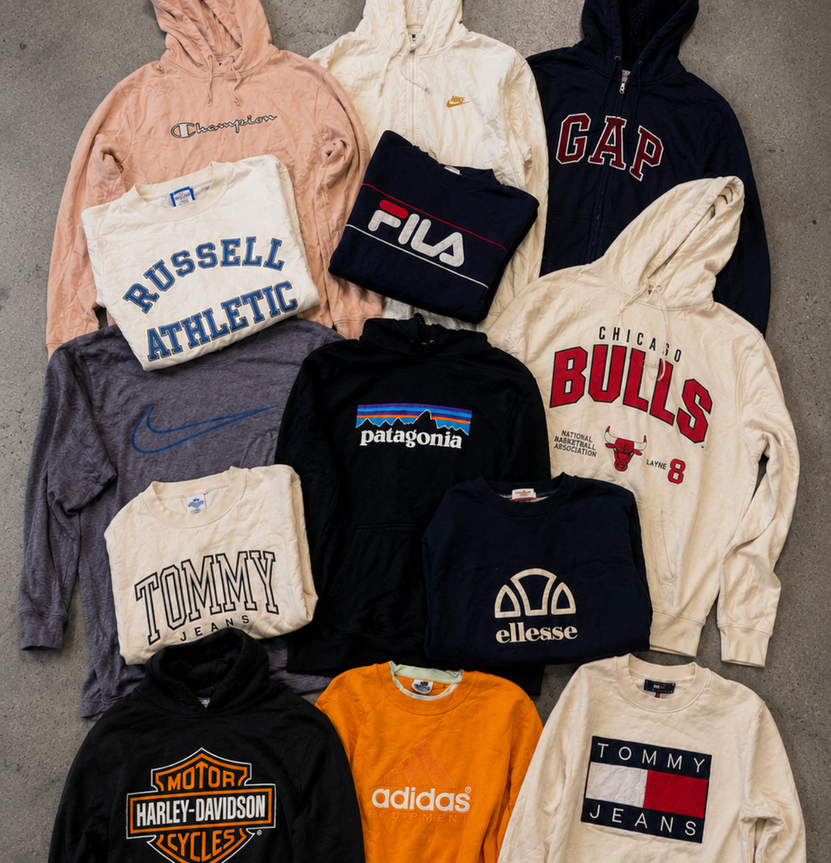 Branded Sweatshirts & Hoodies x 25